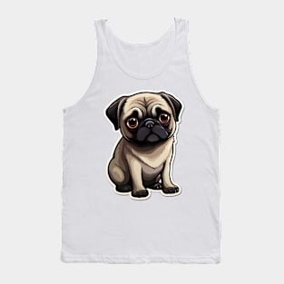 Cute Pug Dog - Dogs Pugs Tank Top